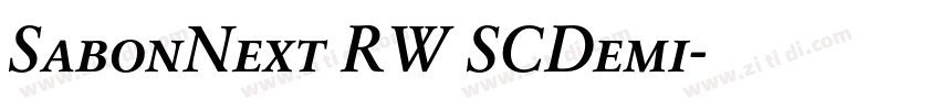 SabonNext RW SCDemi字体转换
